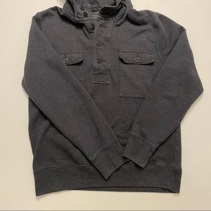 J.Crew fleeced pullover hoodie